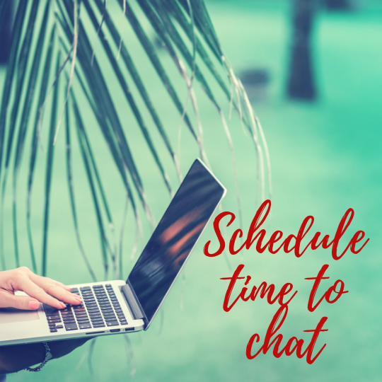 schedule time to chat